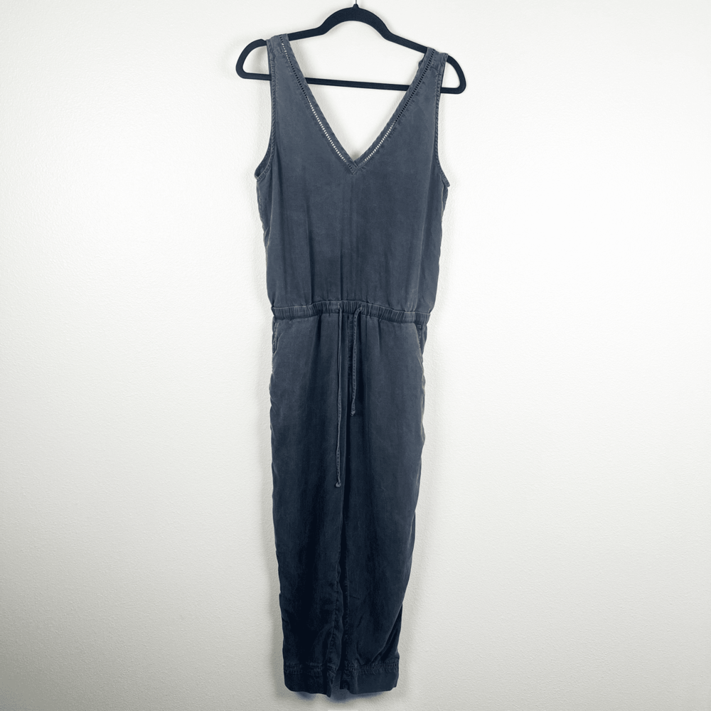 cloth & stone Washed Charcoal V-Neck Jumpsuit